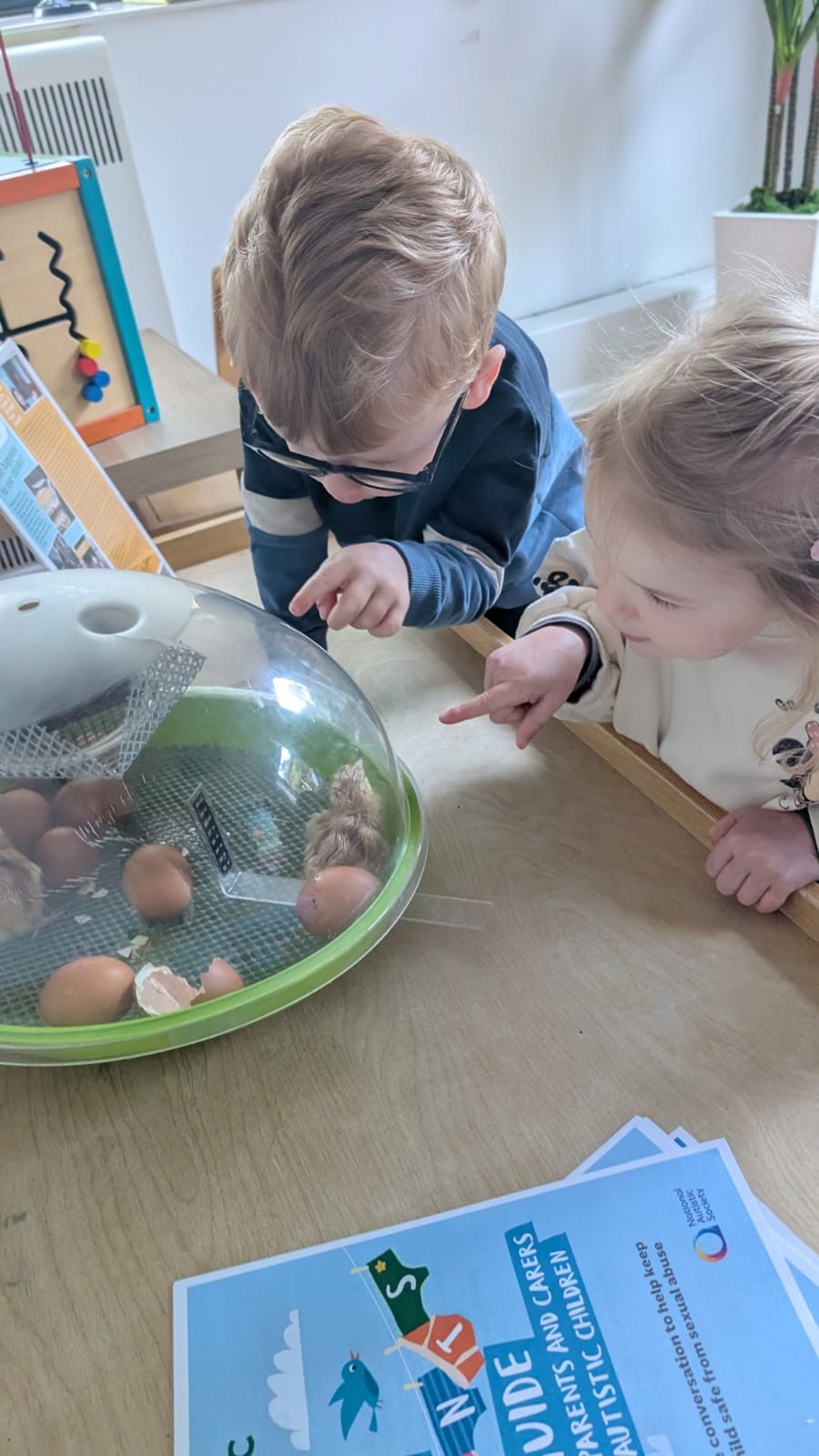 Hatching eggs